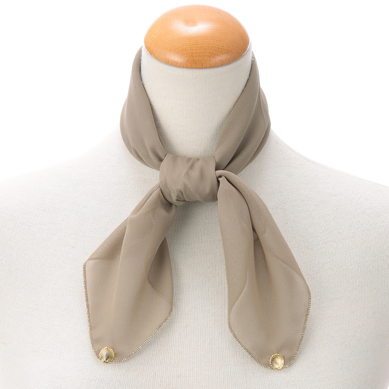 日本製 ポリエステルシフォンスカーフ 52×52 - 画像5