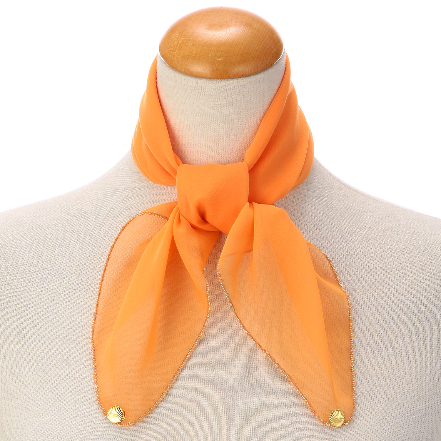 日本製 ポリエステルシフォンスカーフ 52×52 - 画像7