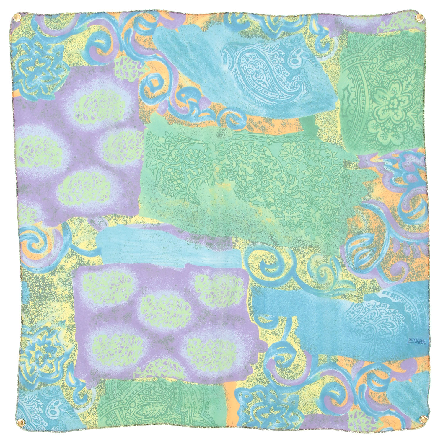 日本製 プリントポリエステルシフォンスカーフ 52×52 - 画像19