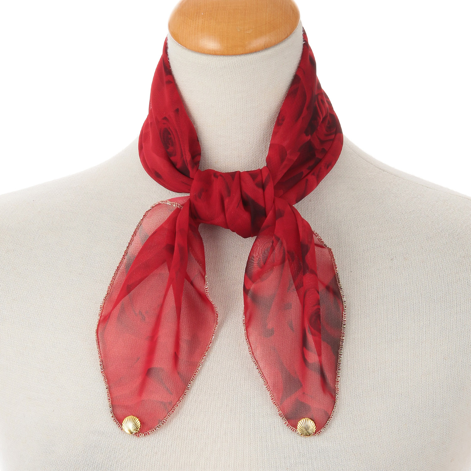 日本製 プリントポリエステルシフォンスカーフ 52×52 - 画像24