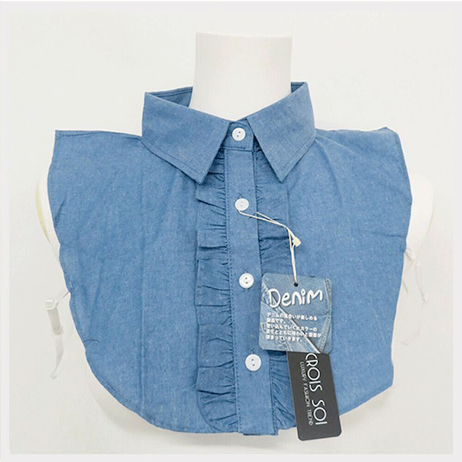 デニム付け襟 - 画像3