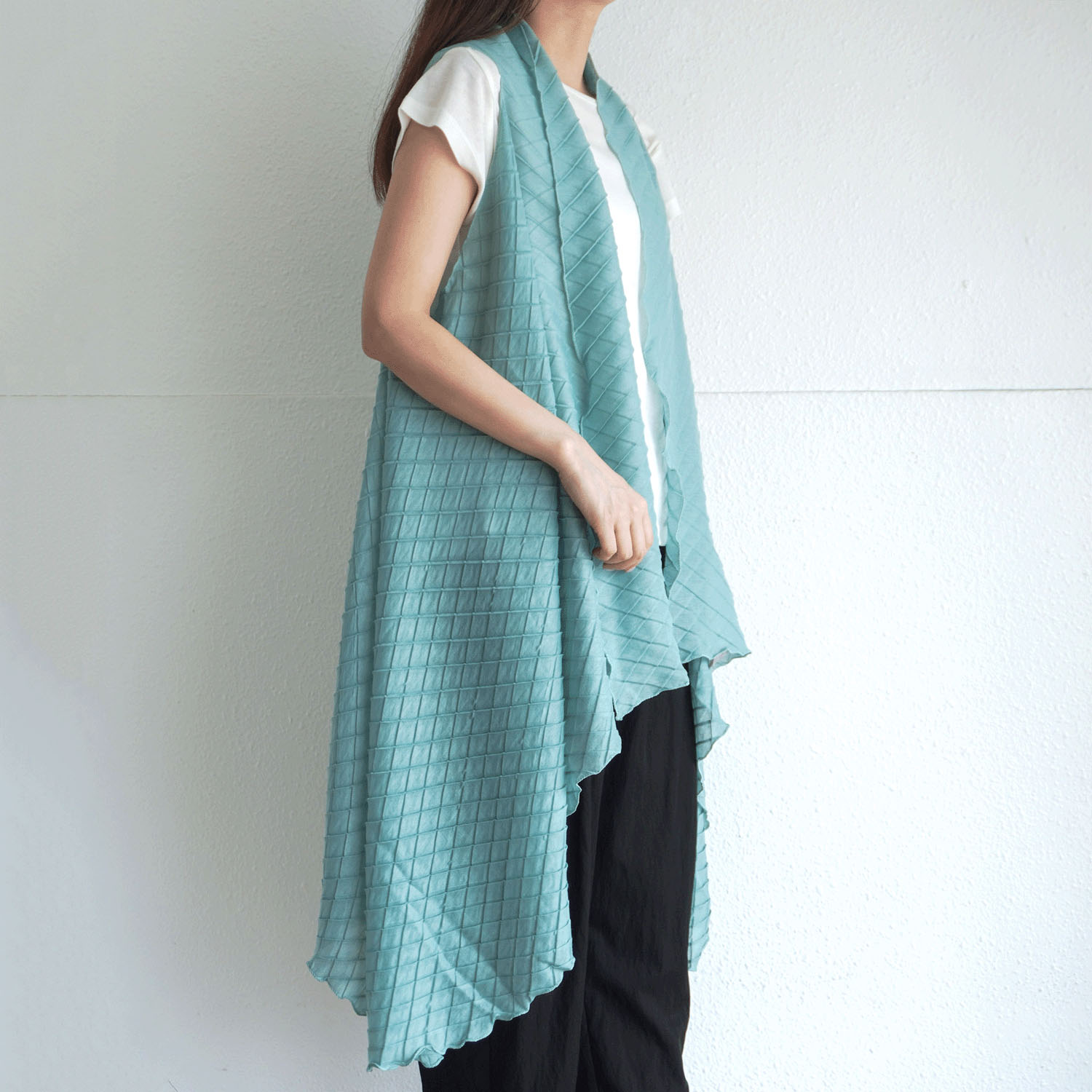 2way格子柄ストール - 画像4