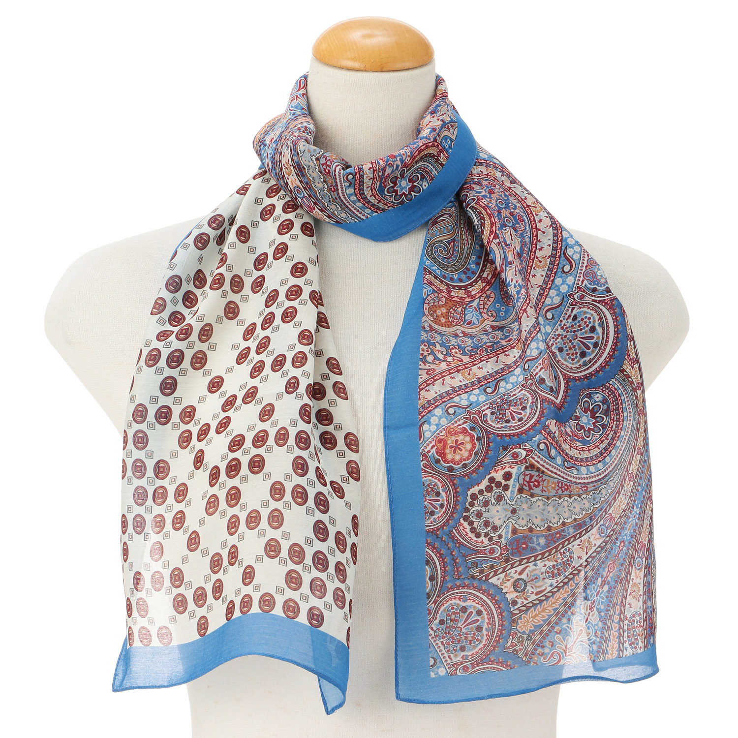 インド製 キュプラ混接触冷感ストール - 画像6