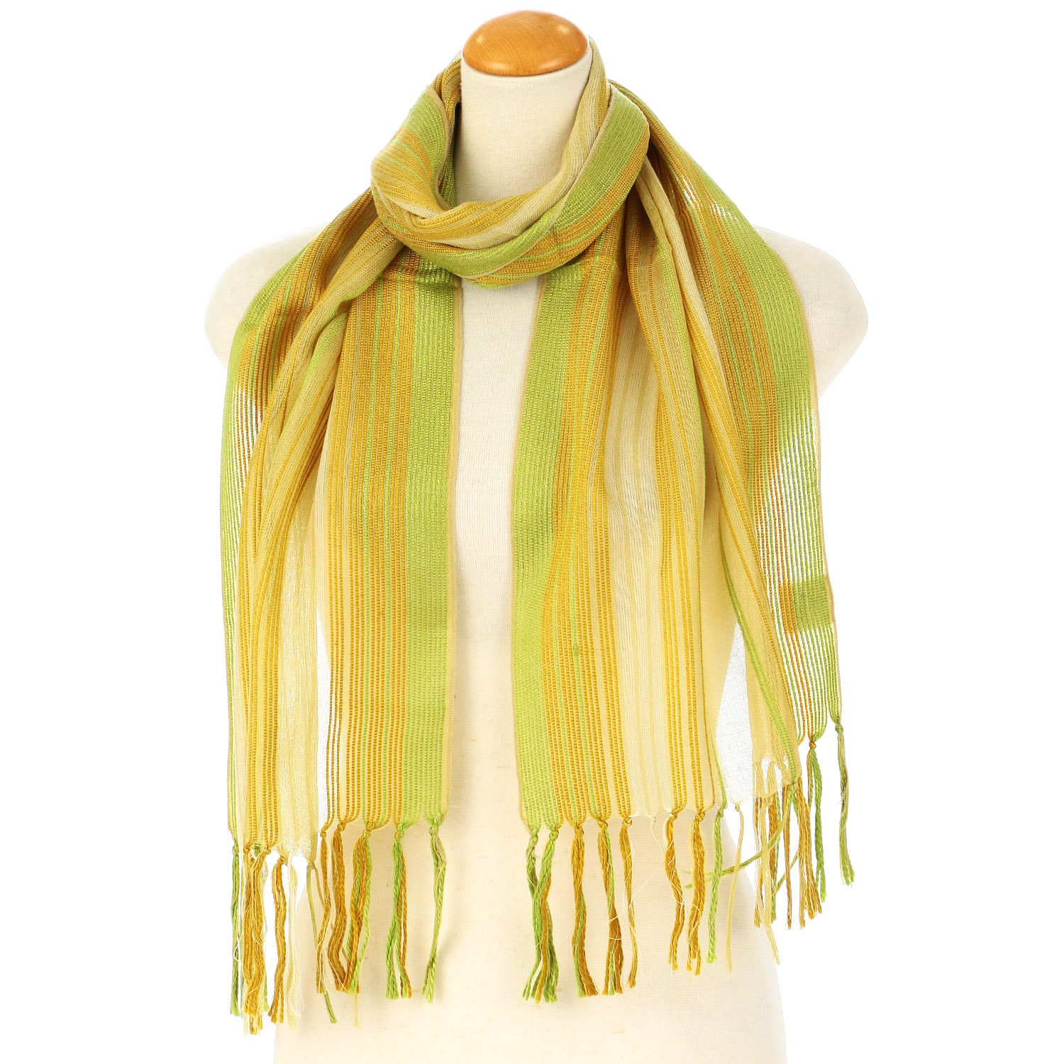 日本製 シルクストライプストール - 画像3