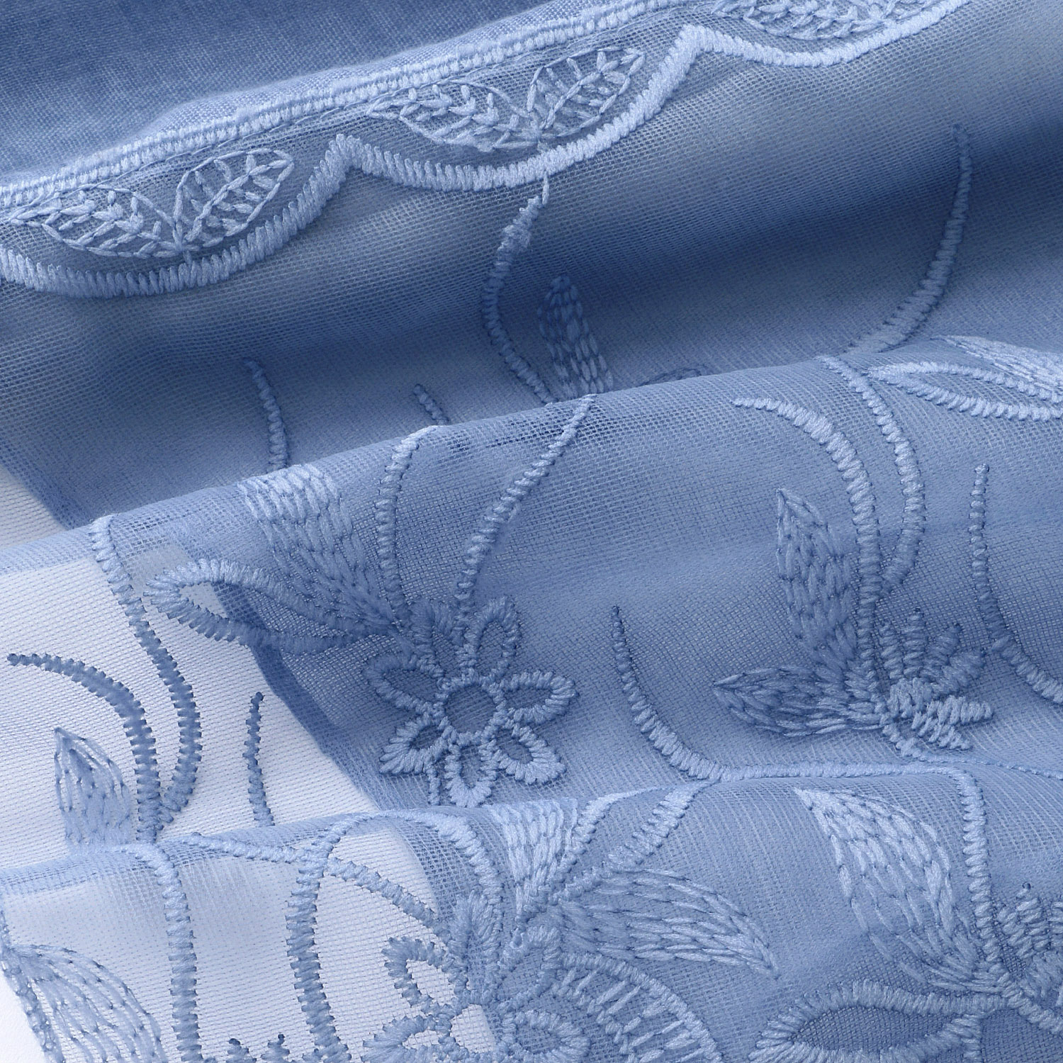 フラワー刺繍切替ストール - 画像7