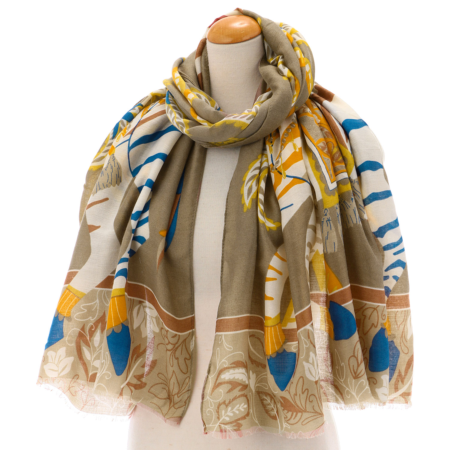 シマウマプリント大判ストール - 画像2