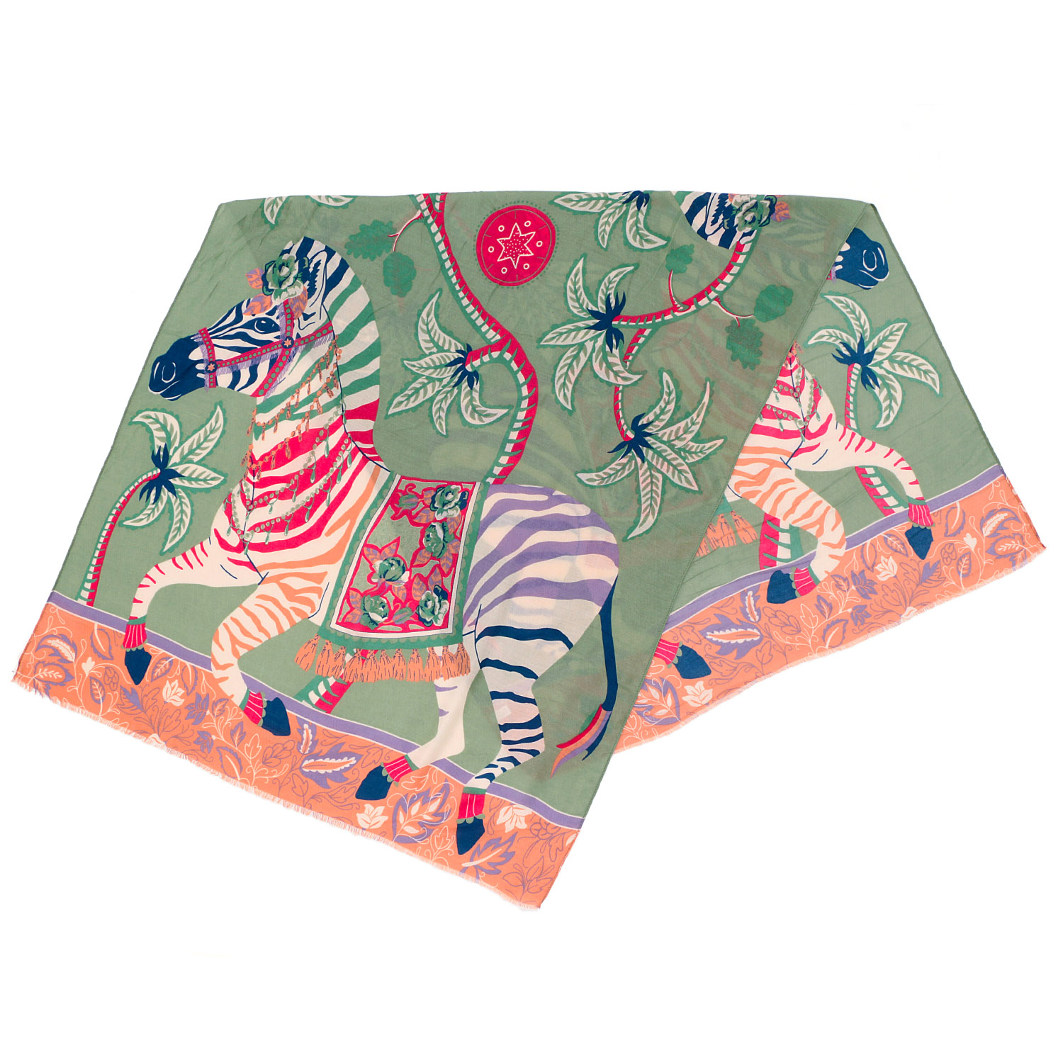 シマウマプリント大判ストール - 画像5