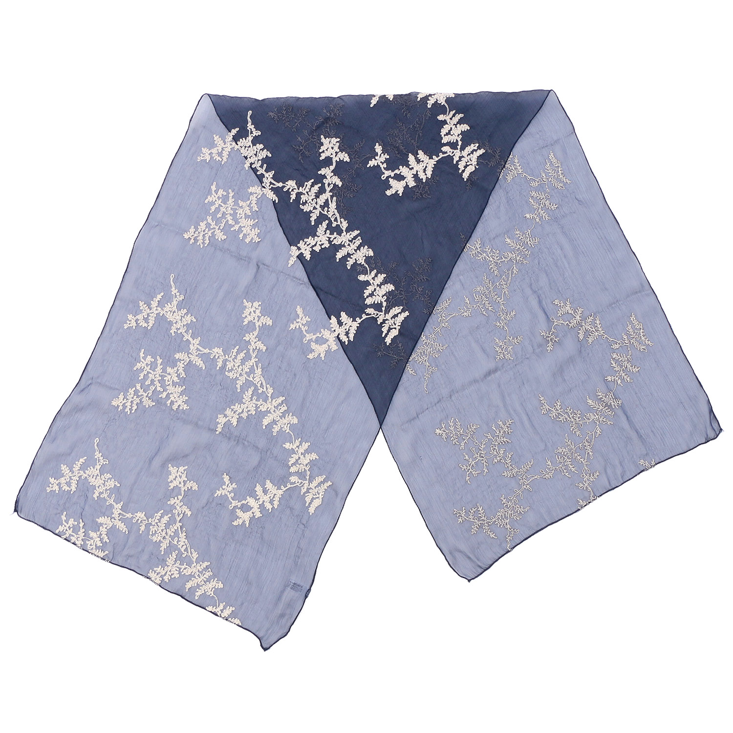 リーフ刺繍ストール - 画像6