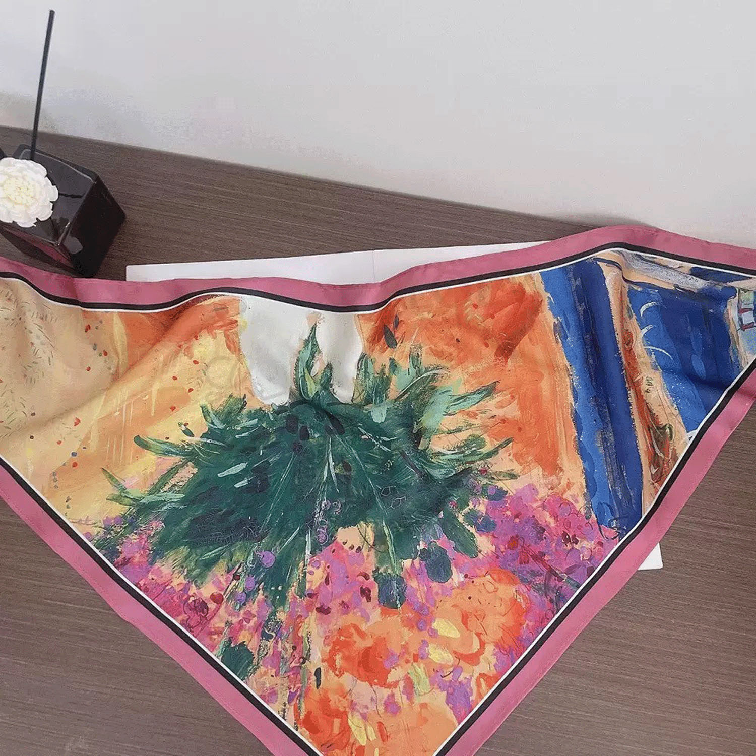 三角ポリエステルスカーフ - 画像3