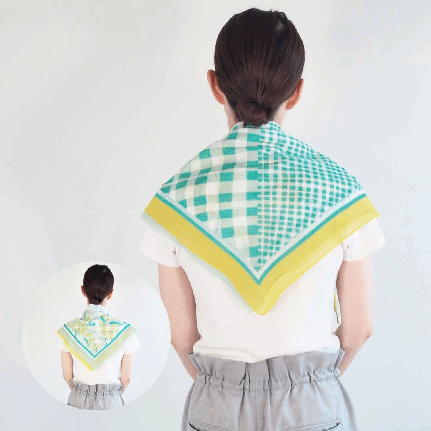 日本製 おさんぽスカーフ 62×62 - 画像12