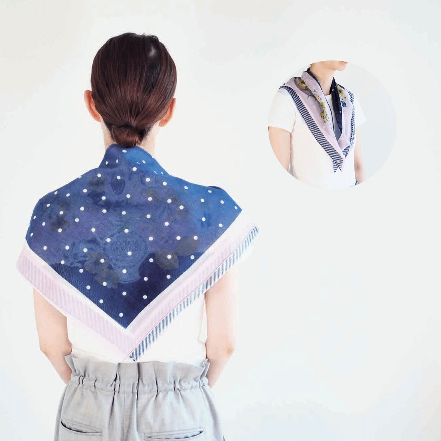 日本製 おさんぽスカーフ 62×62 - 画像15