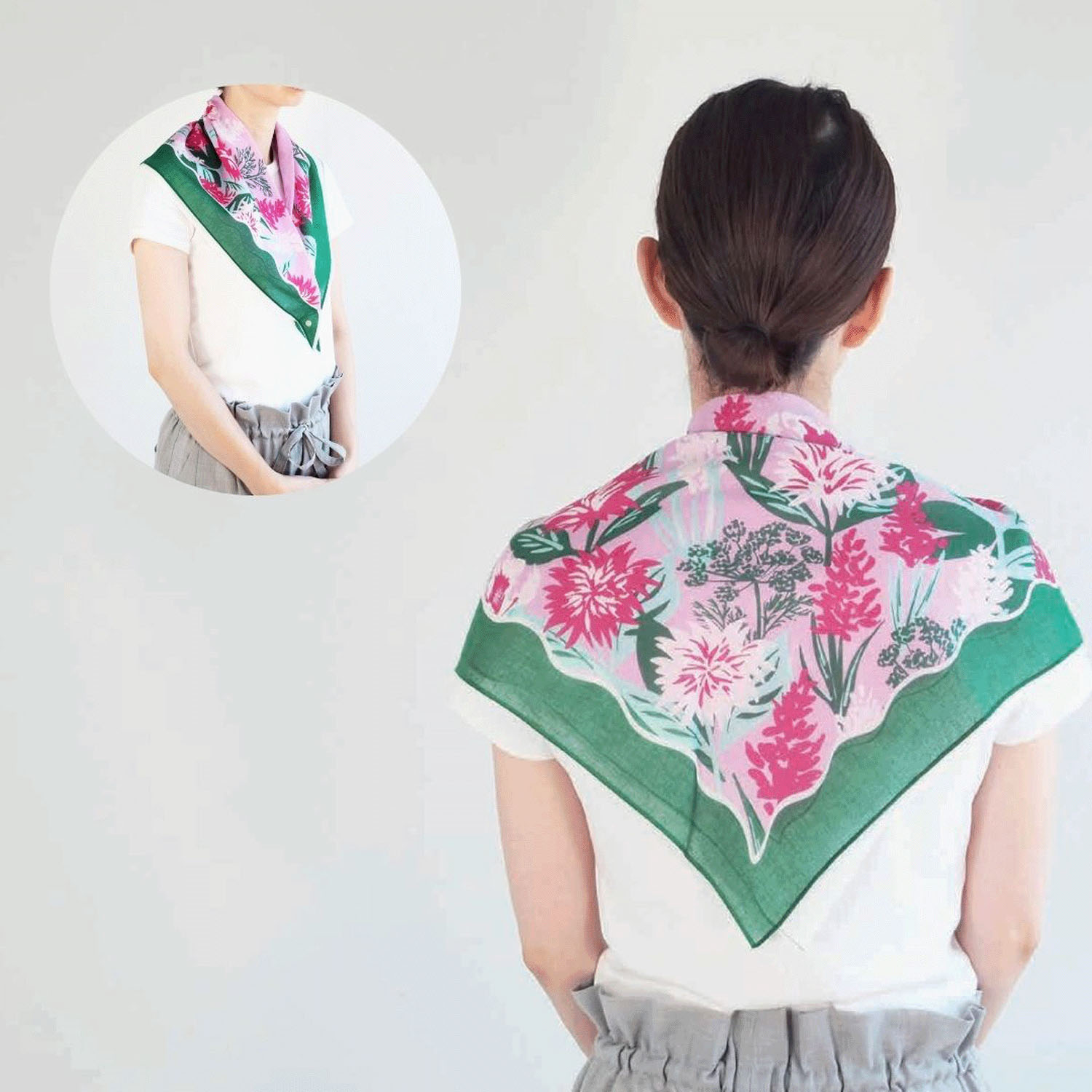 日本製 おさんぽスカーフ 62×62 - 画像21