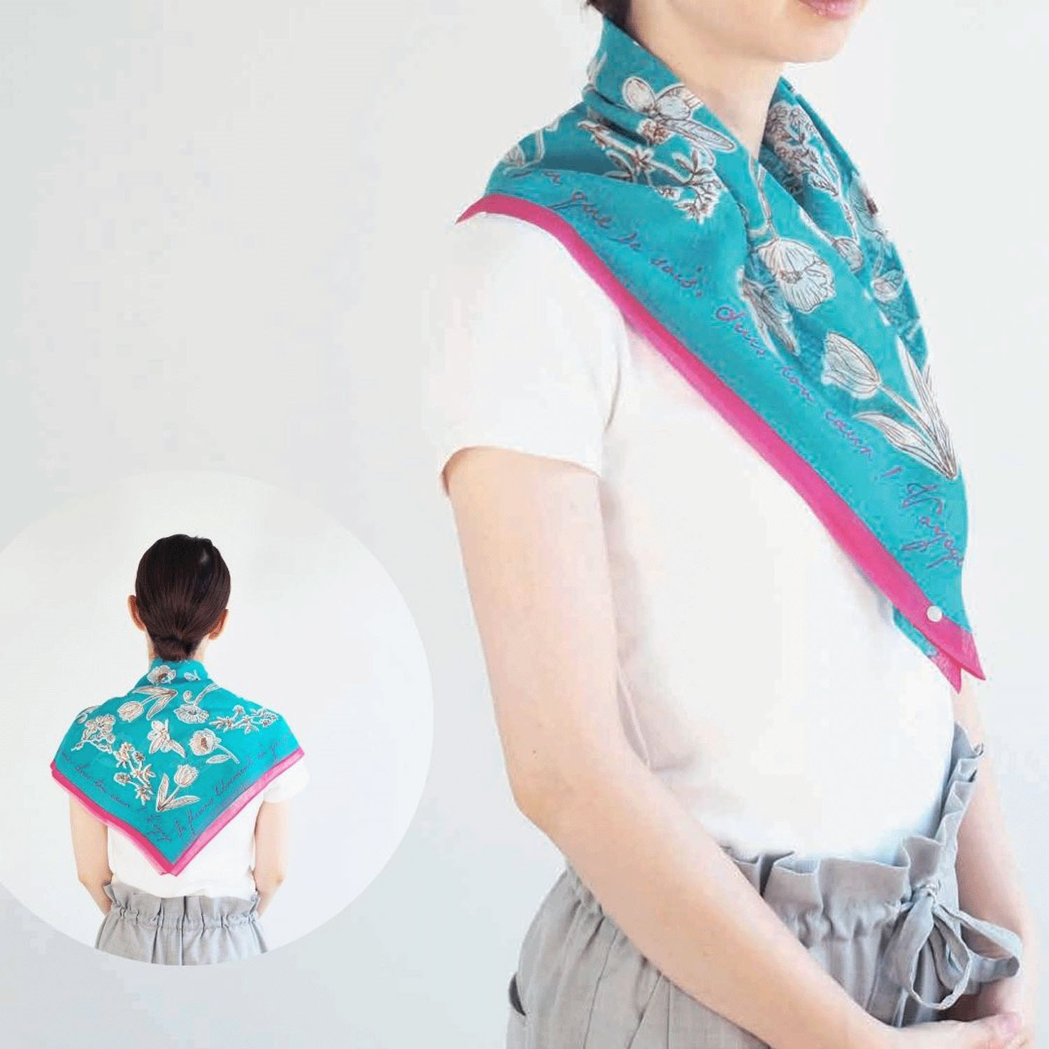 日本製 おさんぽスカーフ 62×62 - 画像36