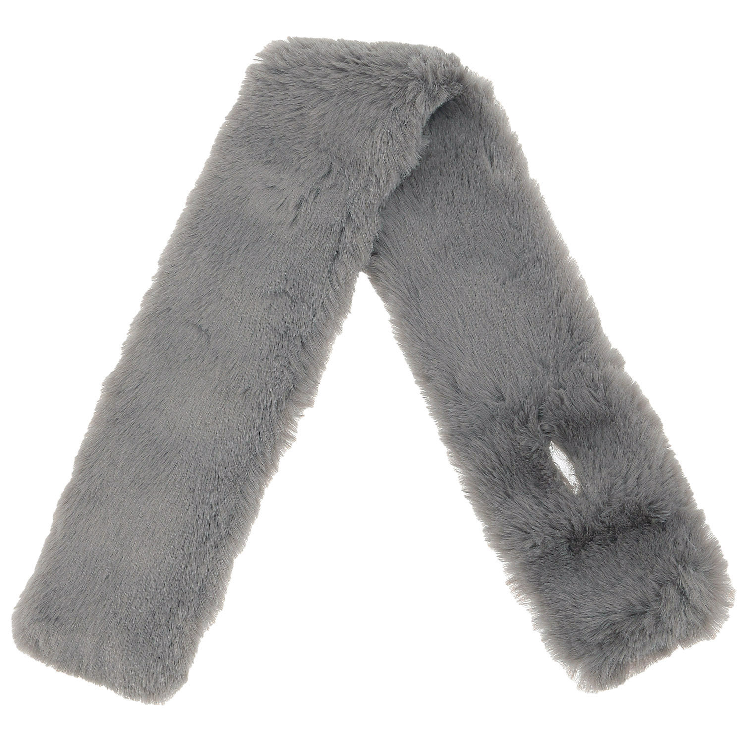 フェイクファー無地 差込マフラー - 画像2