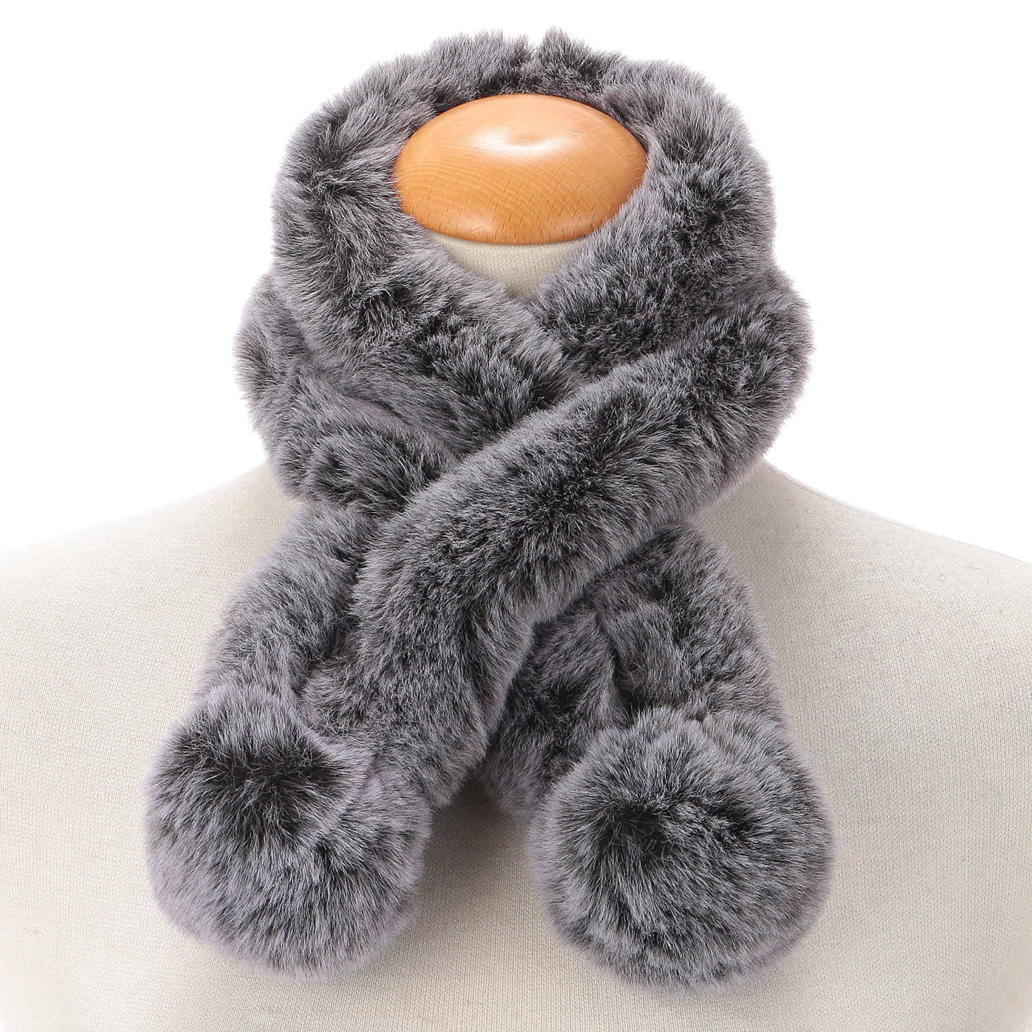 フェイクファースノートップ 2連差込みマフラー