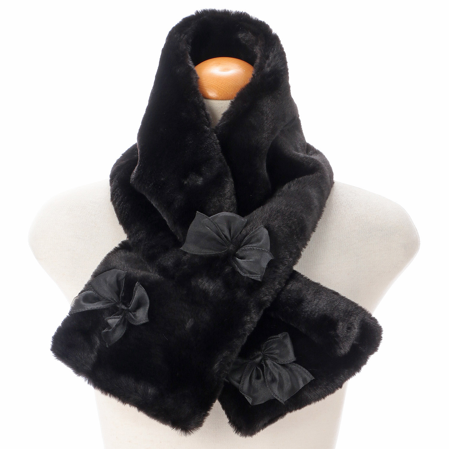 エコファーオーガンジーリボン付ティペット - 画像3