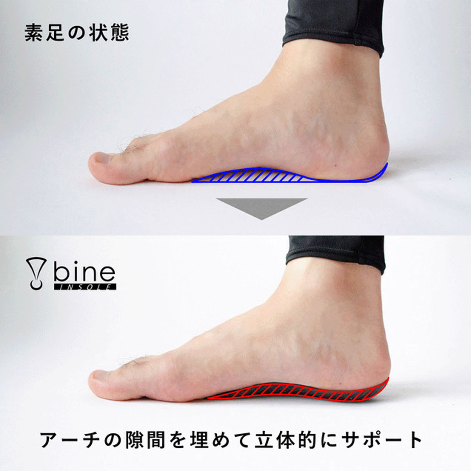 【人気ハーフインソール】 リゲッタ バインインソール ハーフ - 画像5