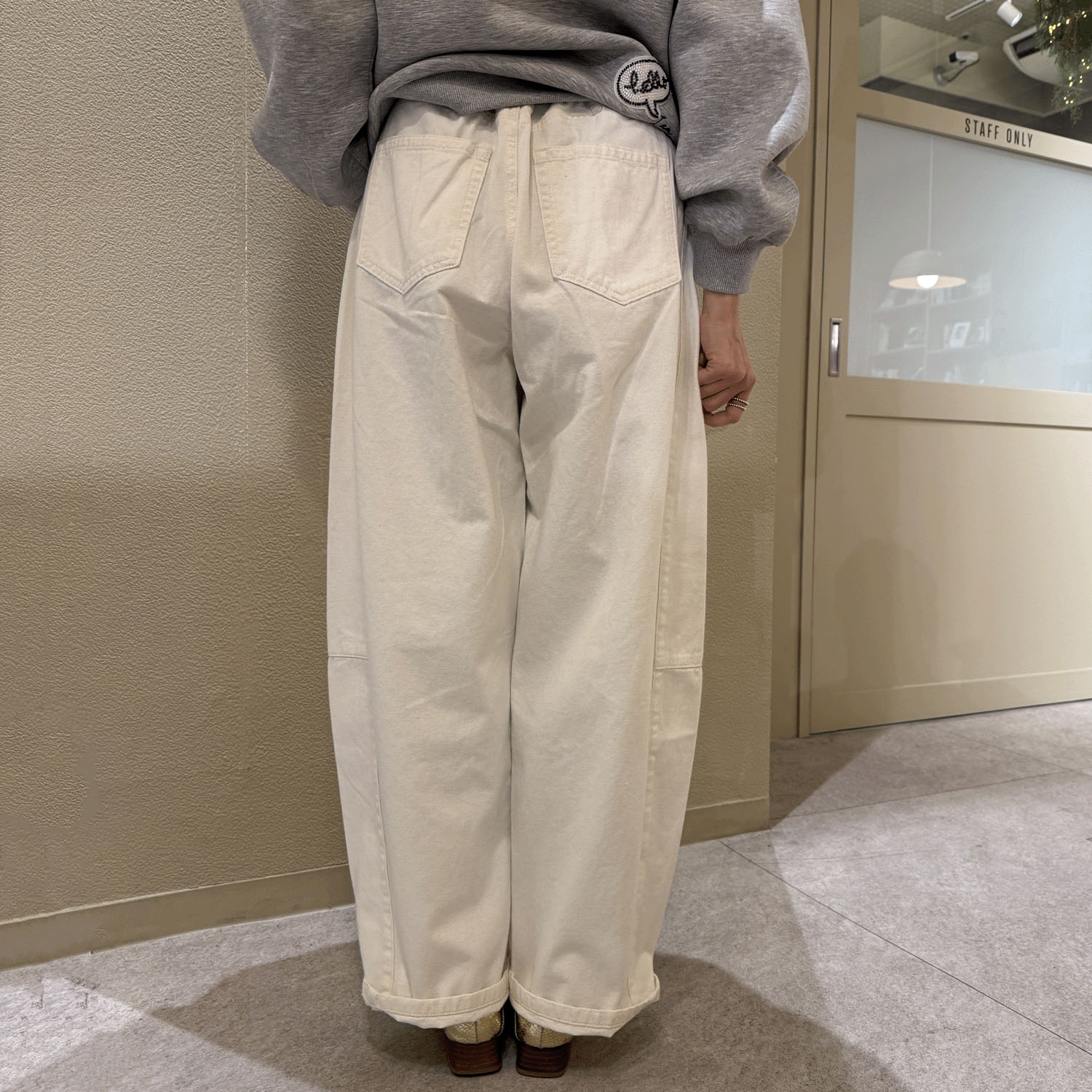 【Insta Live】QTUME バレルレッグデニムパンツ - 画像4