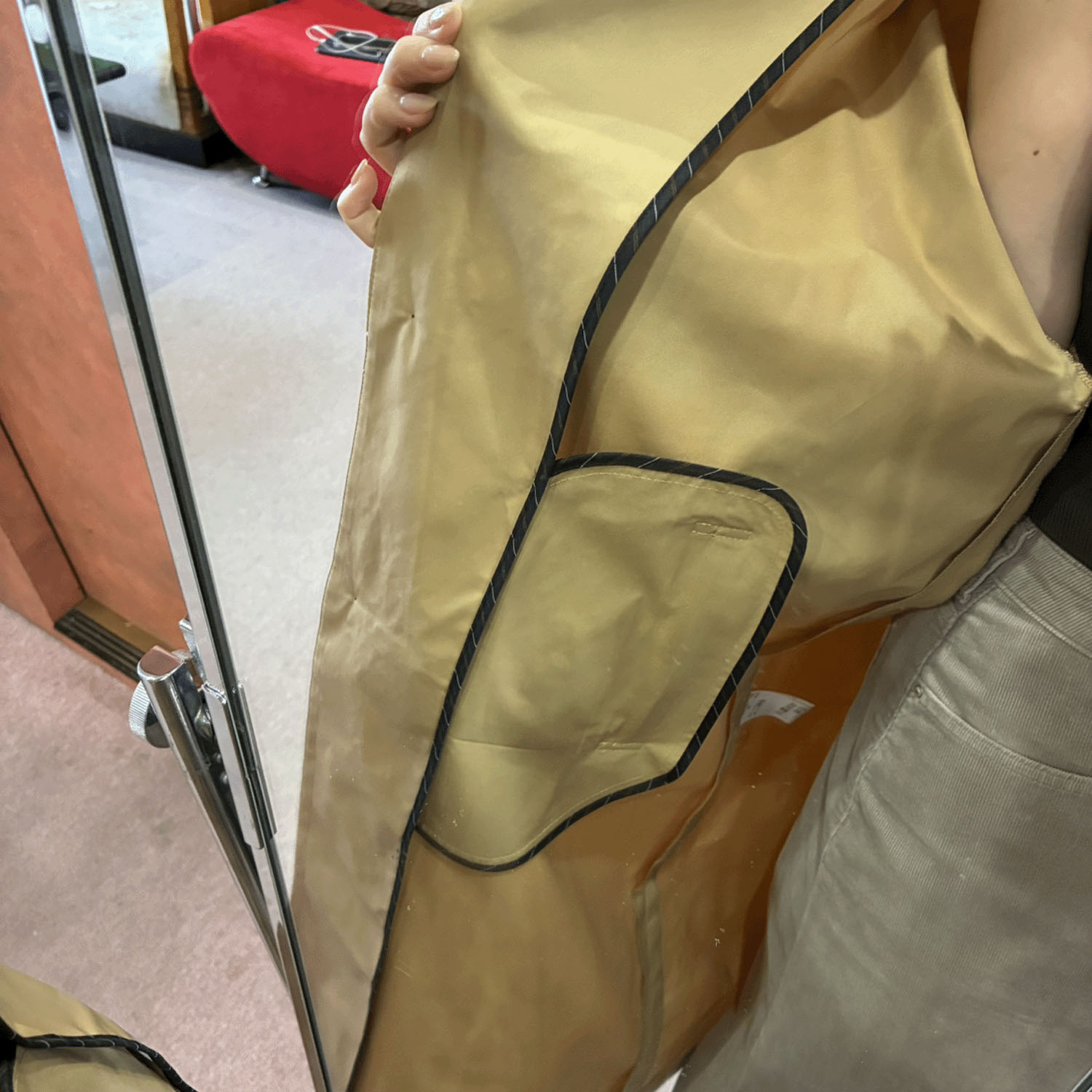 【InstaLive】一珠 NOUQUE 形状記憶タフタチェスターコート - 画像11