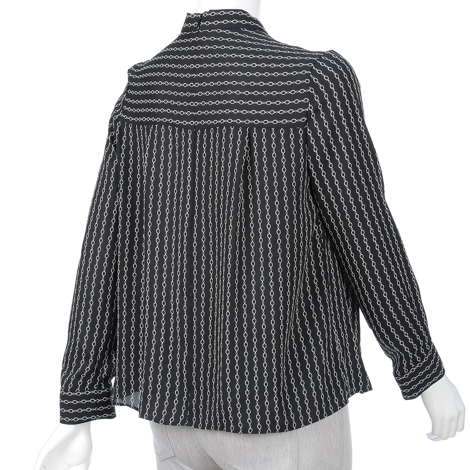 【Insta Live】一珠 KOKIA チェーン柄プリントボウタイブラウス - 画像3