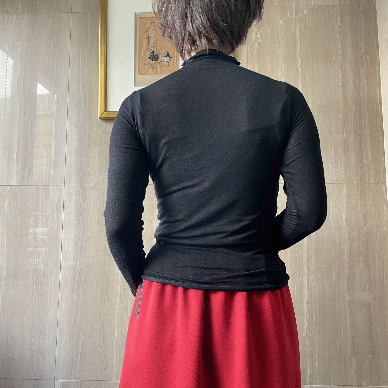 一珠 NOUQUE シアーカットソーボトルネックプルオーバー - 画像4