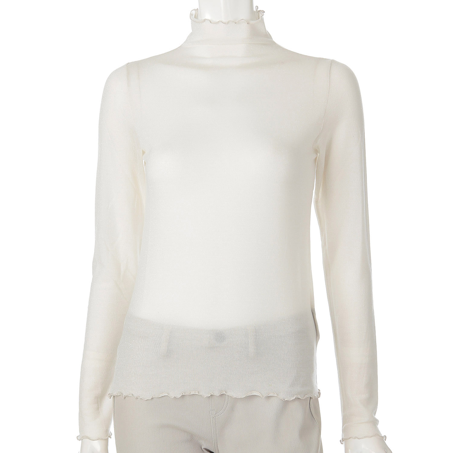 一珠 NOUQUE シアーカットソーボトルネックプルオーバー - 画像9