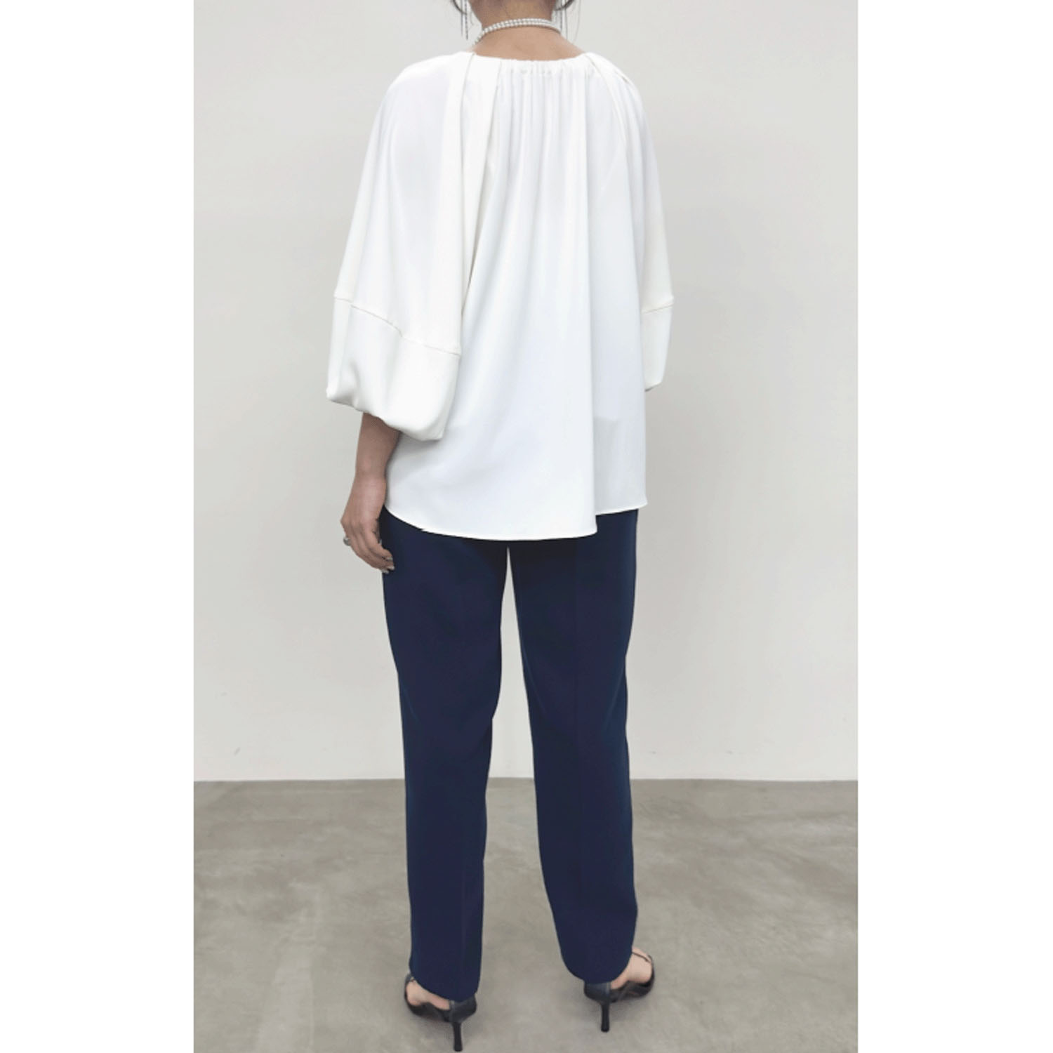 【Insta Live】NUS タックデザインボリュームブラウス - 画像13