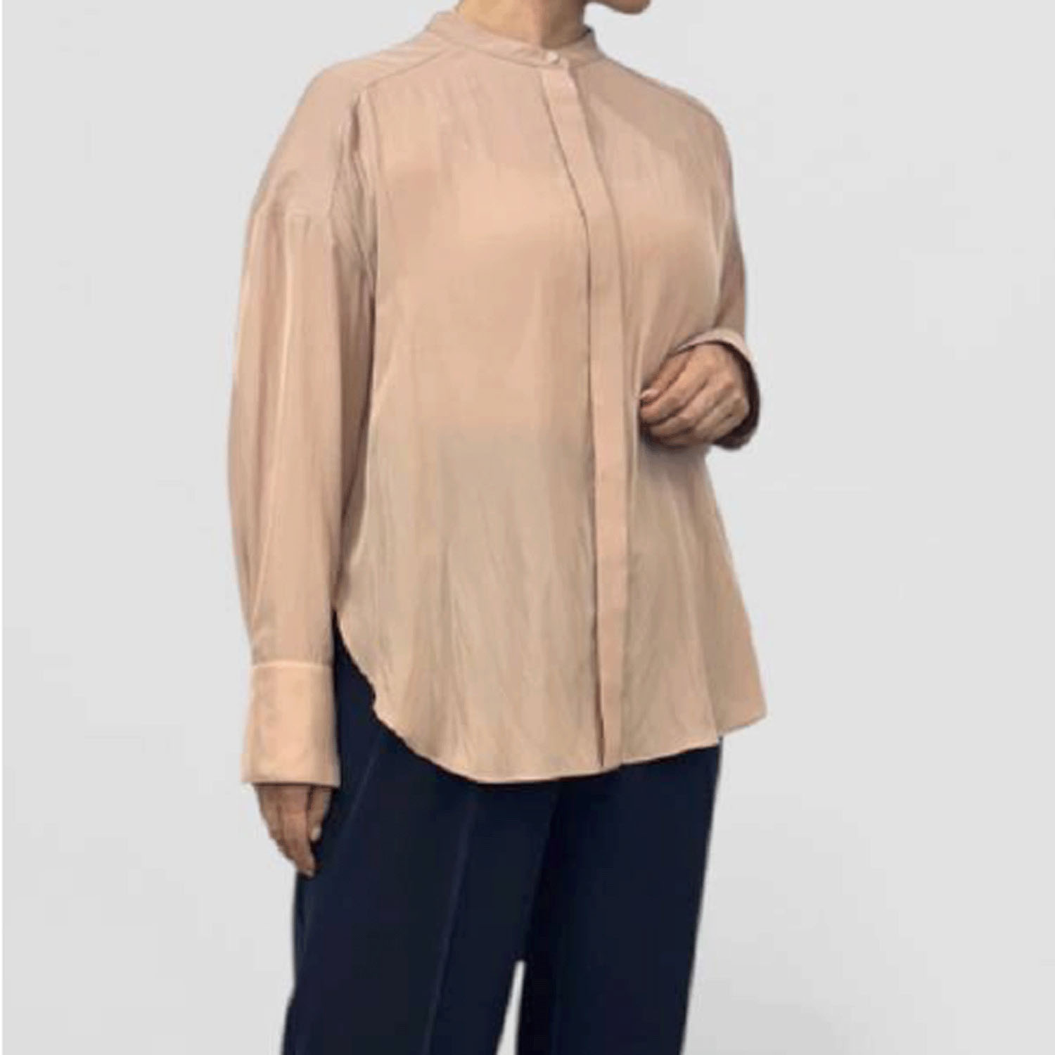 【Insta Live】QTUME バンドカラーシャツ - 画像1