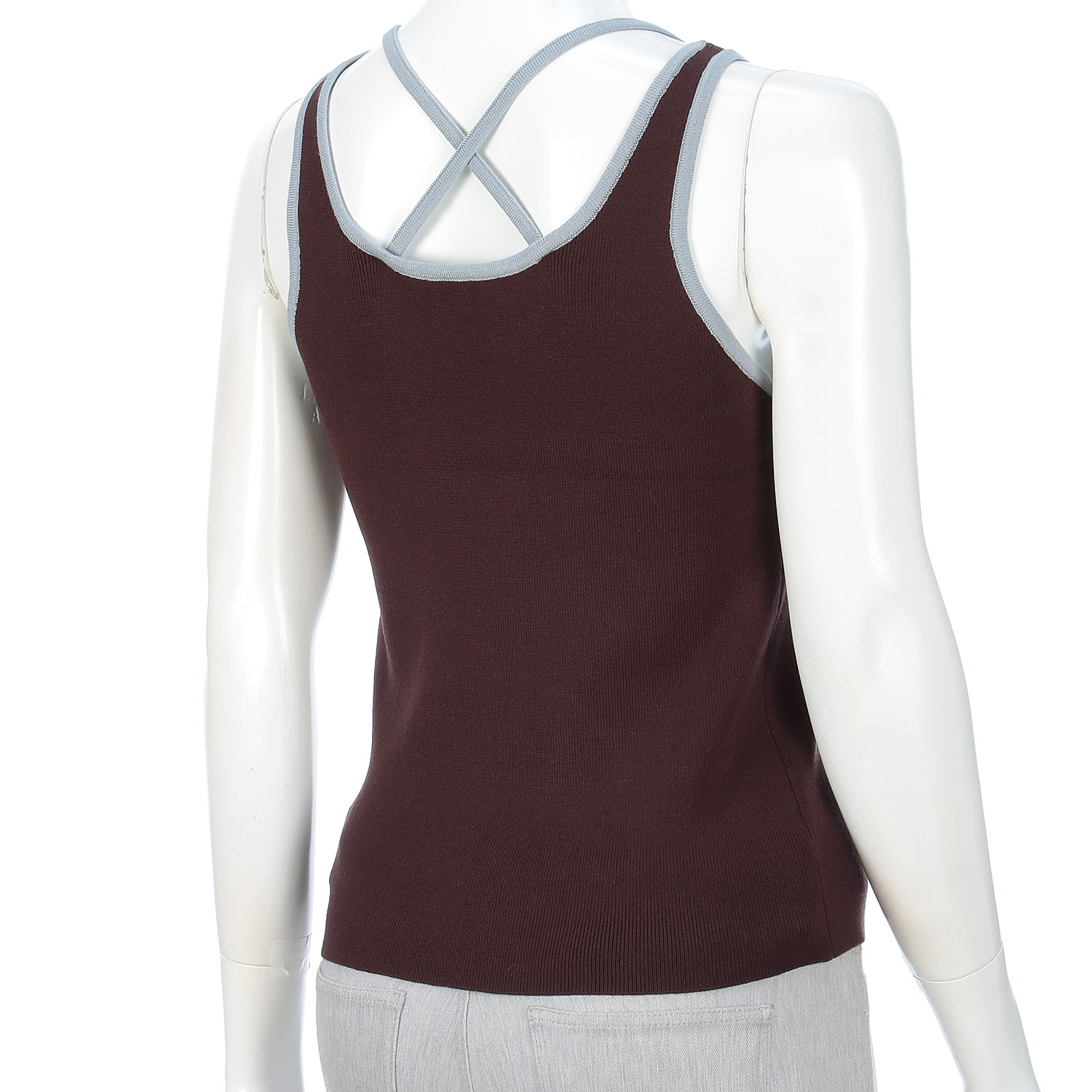 QTUME バイカラータンクニットインナートップス - 画像16
