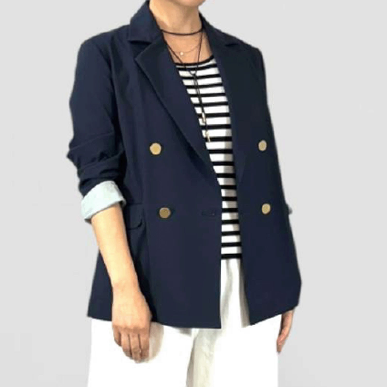 QTUME バイカラータンクニットインナートップス - 画像4