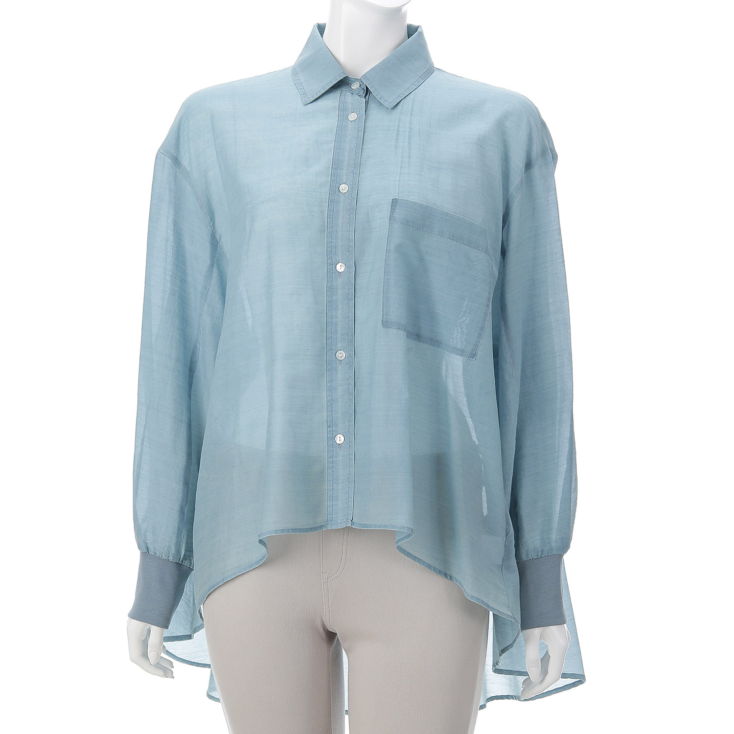 NUS シアーバックギャザーフレアシャツ - 画像14