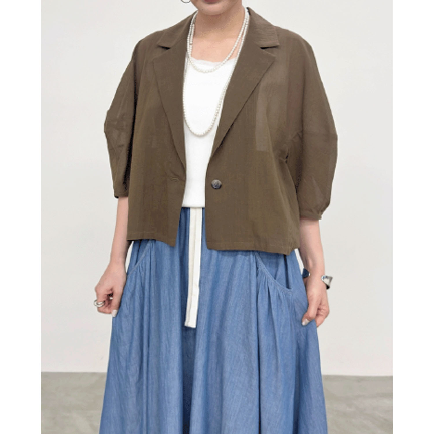 NUS ランタンスリーブショートジャケット - 画像8