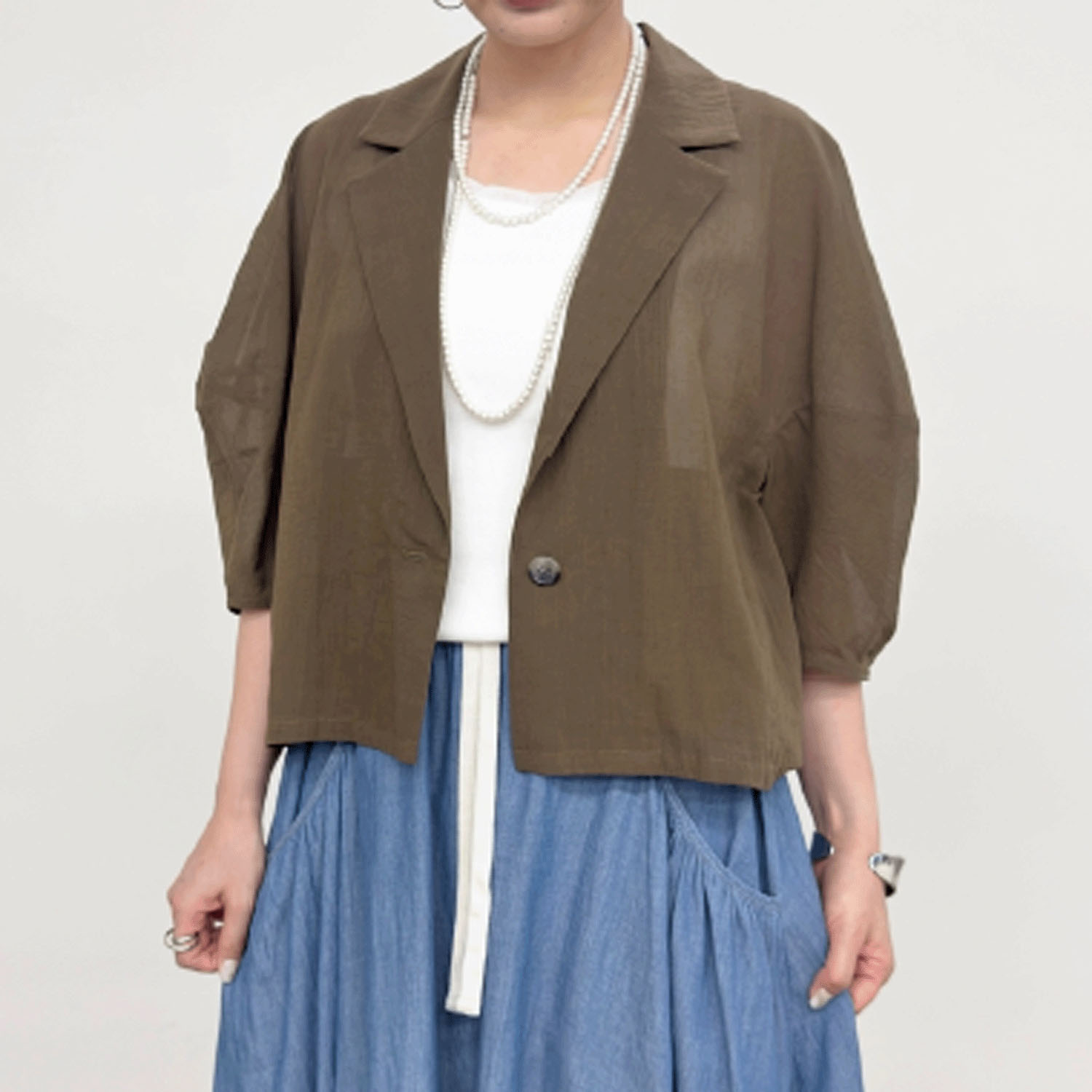 NUS ランタンスリーブショートジャケット - 画像1