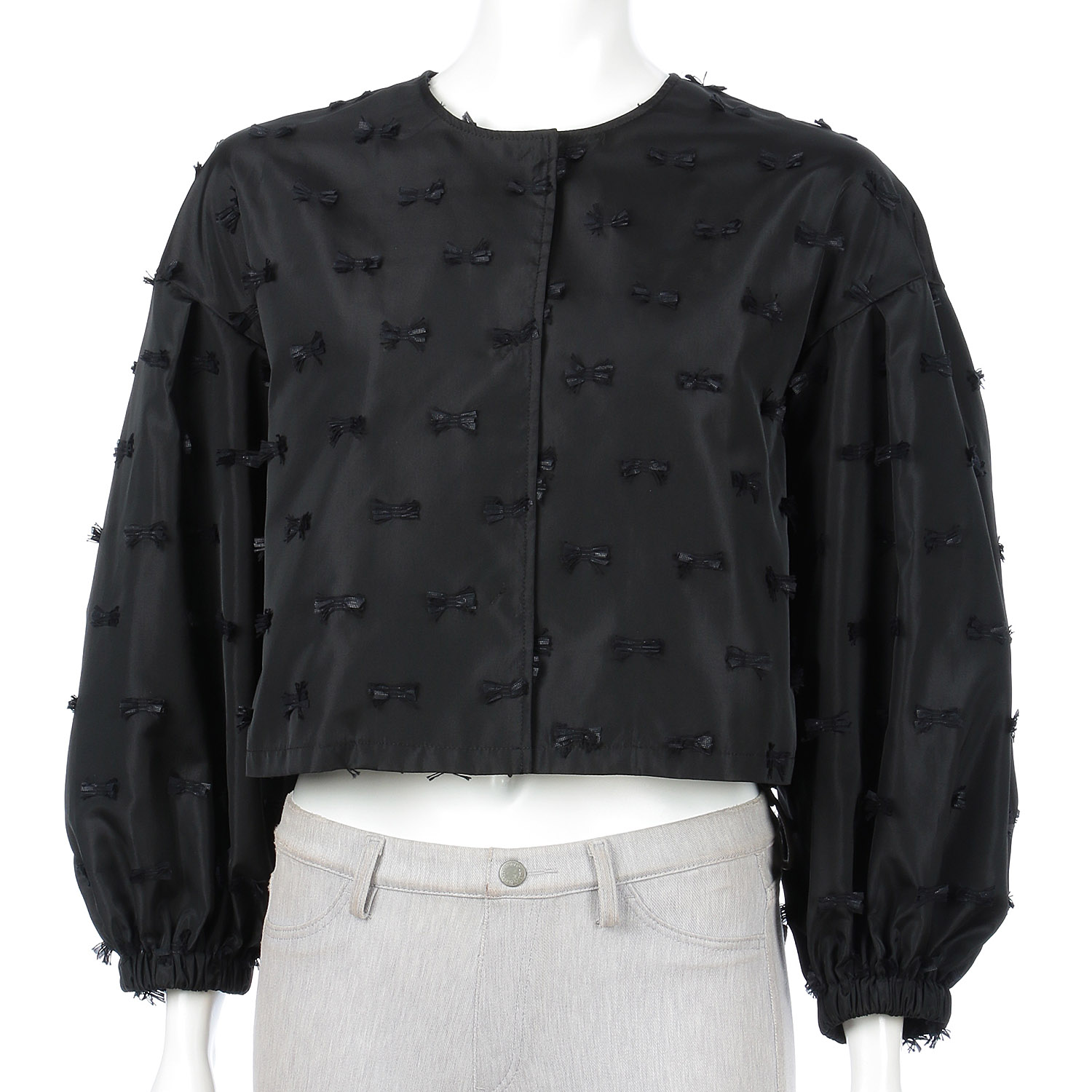 一珠 NOUQUE フサフサリボンブルゾン - 画像2