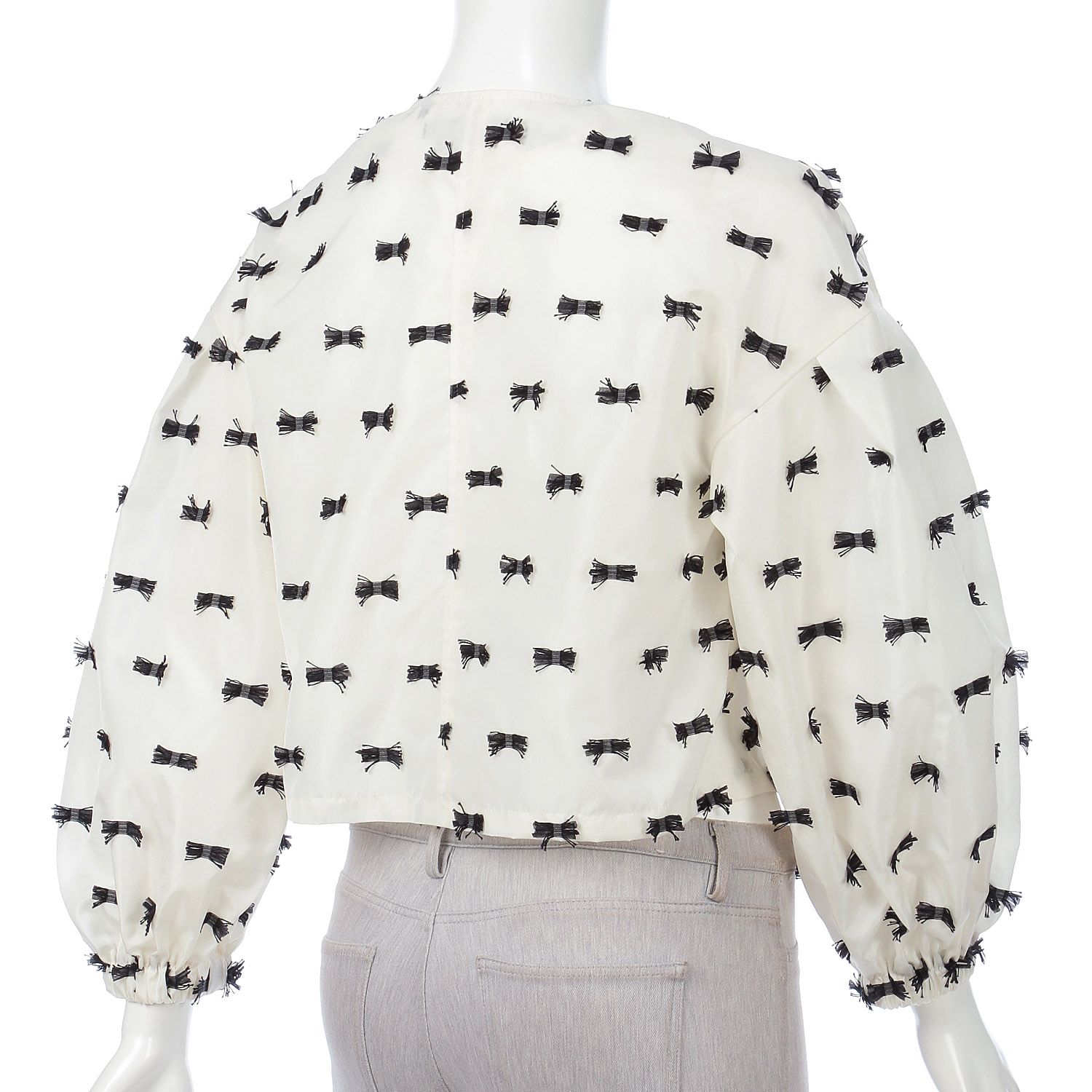 一珠 NOUQUE フサフサリボンブルゾン - 画像4