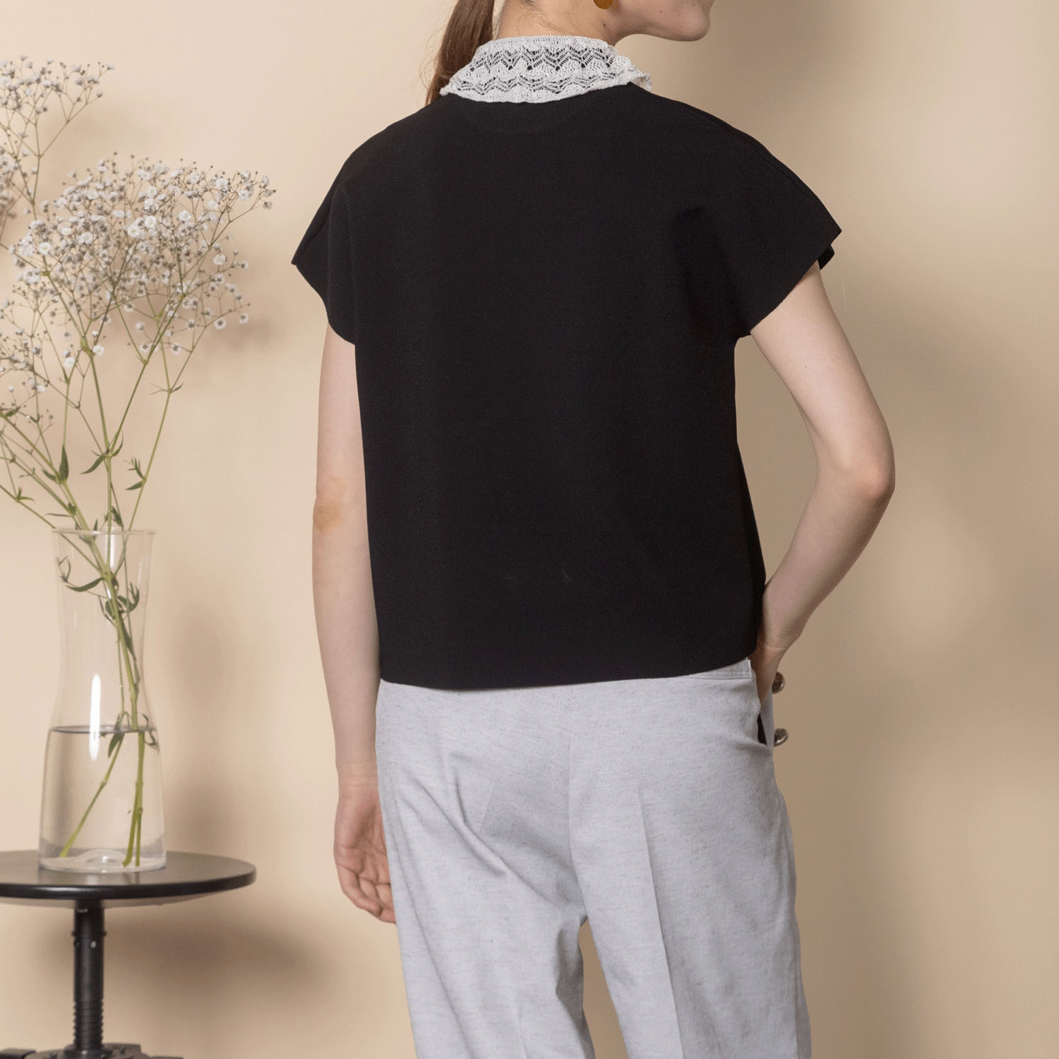 グラン山貴 レース衿ニット - 画像7