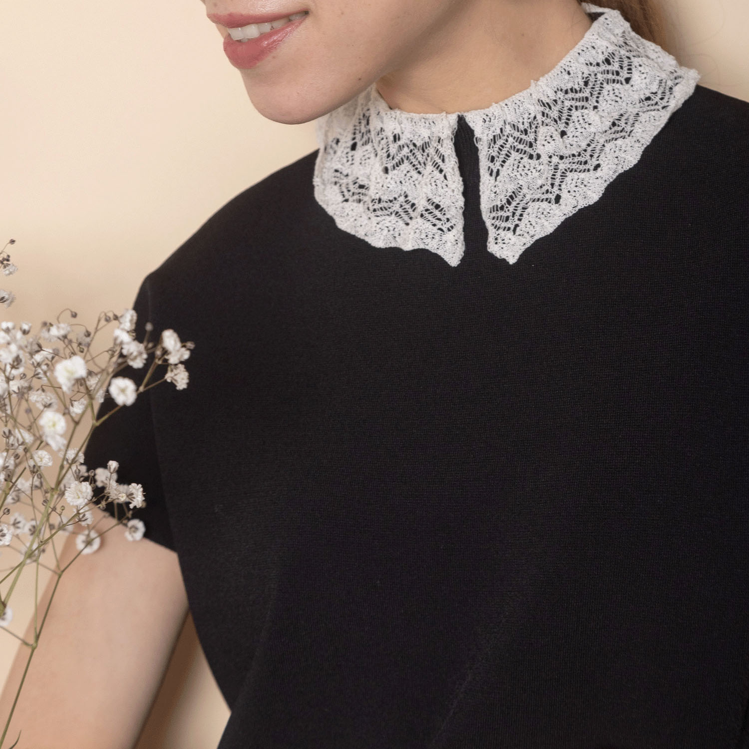 グラン山貴 レース衿ニット - 画像9