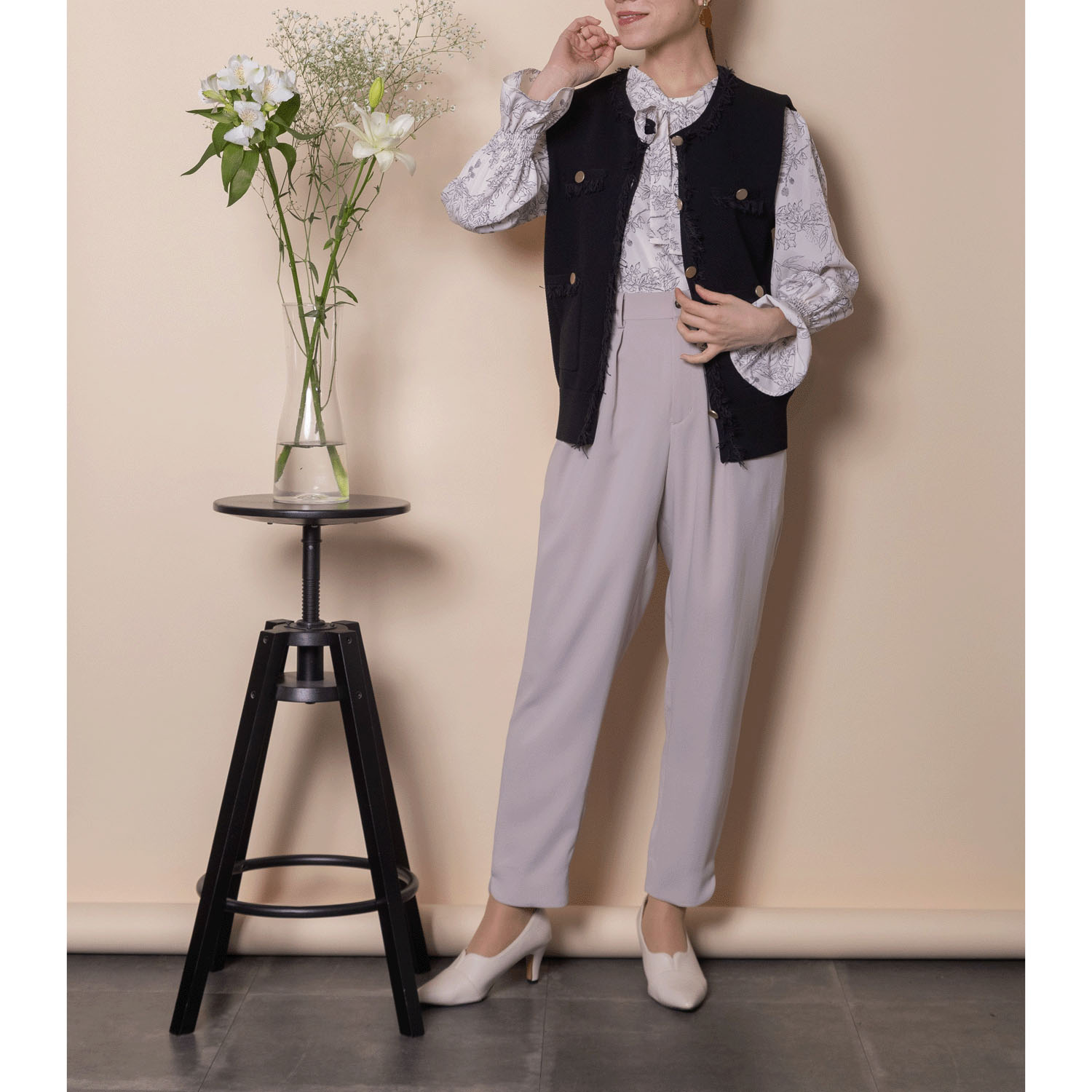 グラン山貴 ニットジレ - 画像4