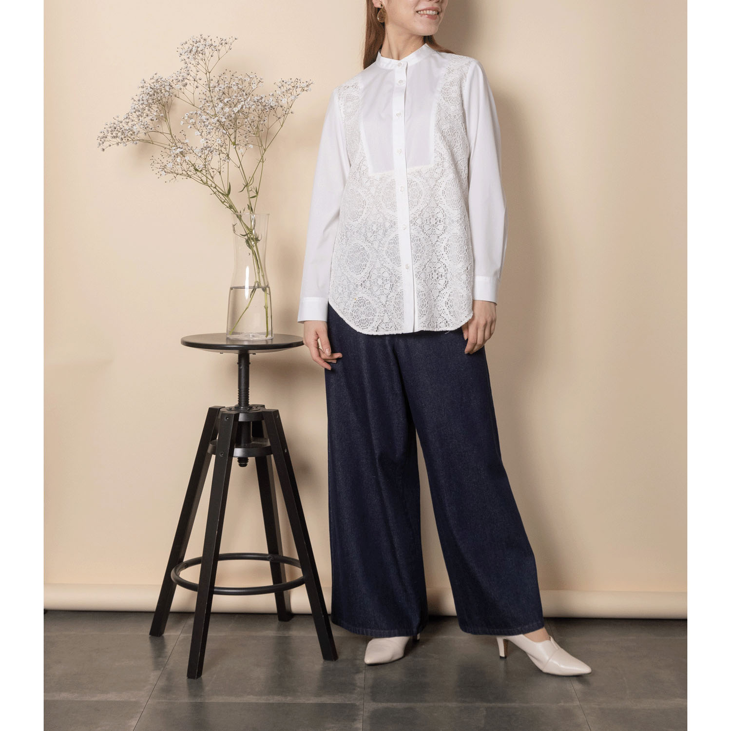 グラン山貴 バンドカラーシャツ - 画像4