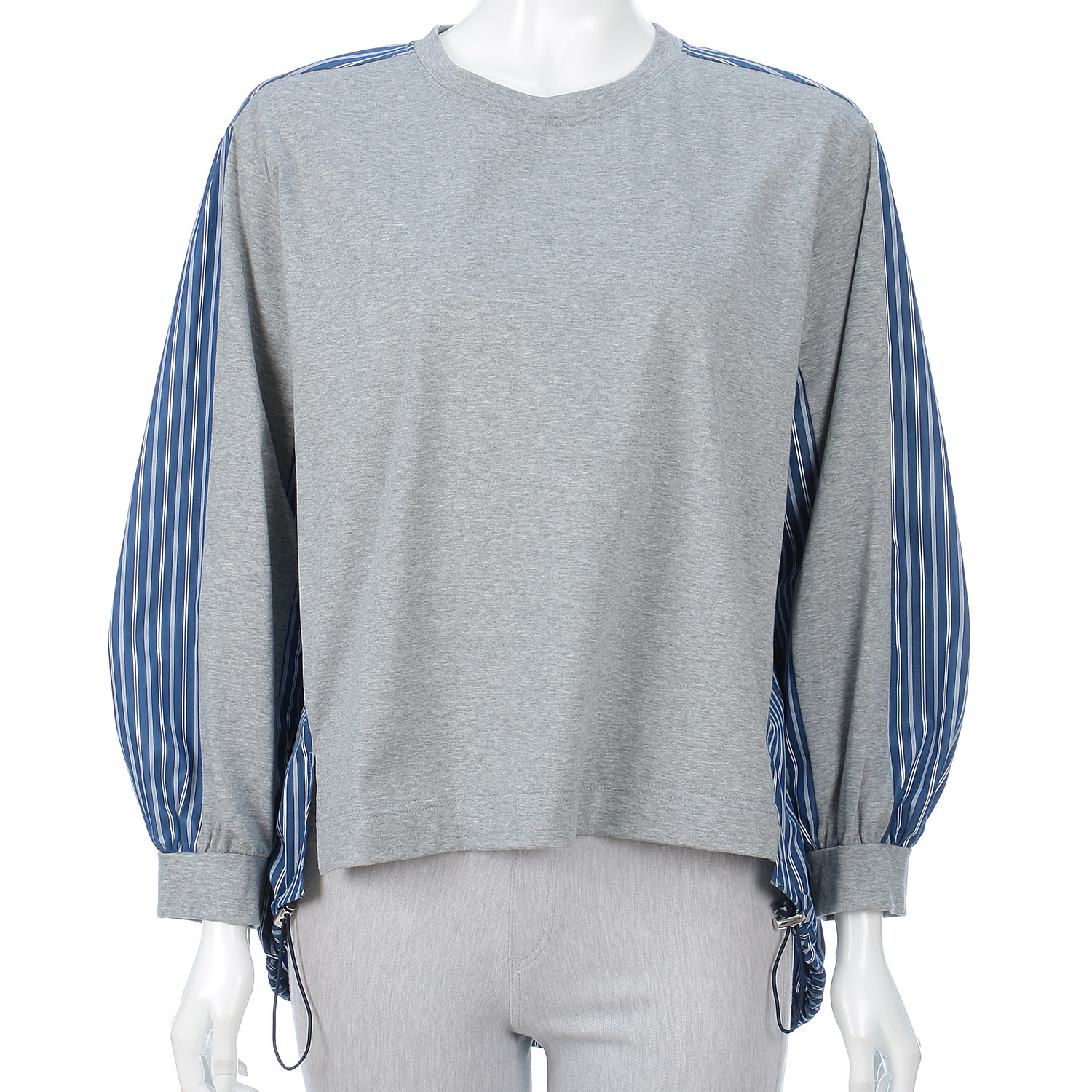 M－station 後身頃布帛プルオーバー - 画像1