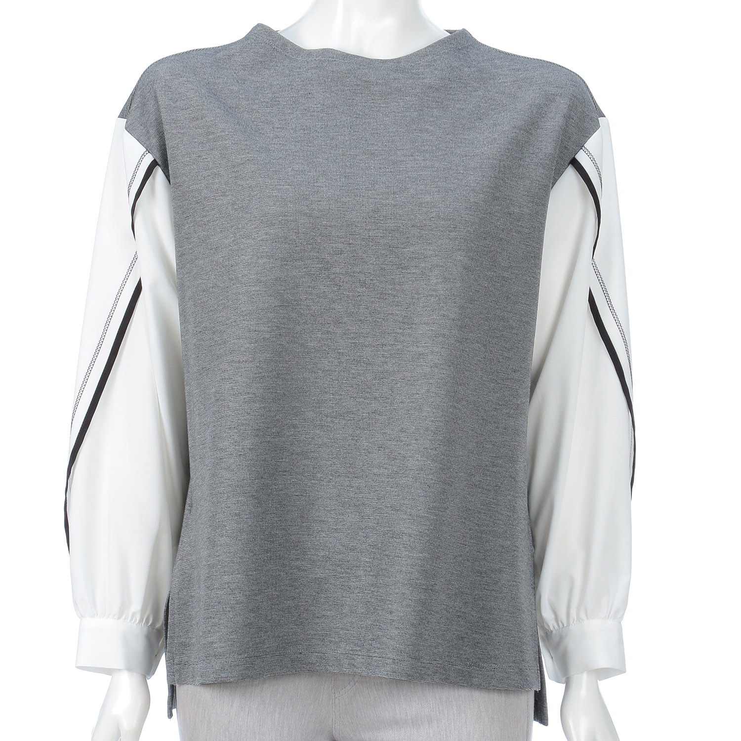 M－station 袖布帛トレーナー - 画像2