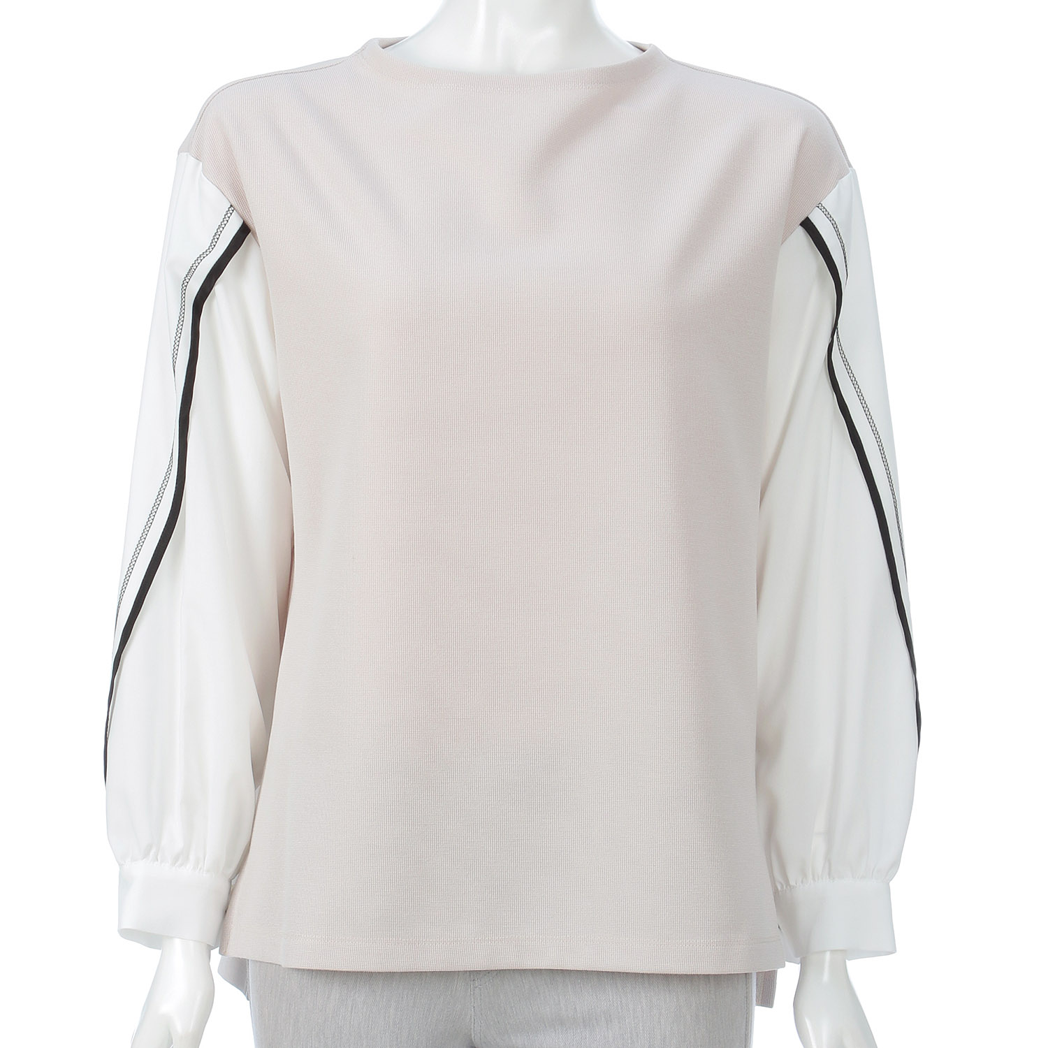 M－station 袖布帛トレーナー - 画像1