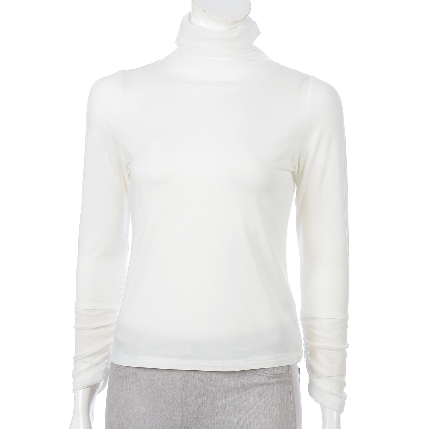 M－station チュール使いハイネックカットソー - 画像2