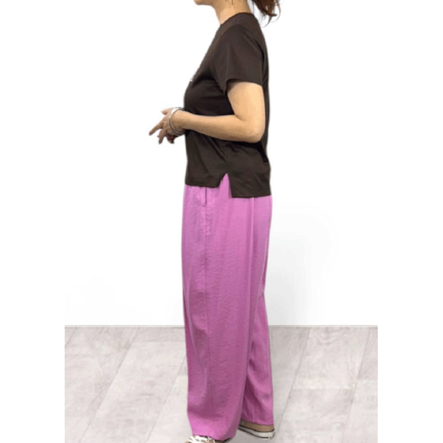 QTUME タックコクーンイージーパンツ - 画像8