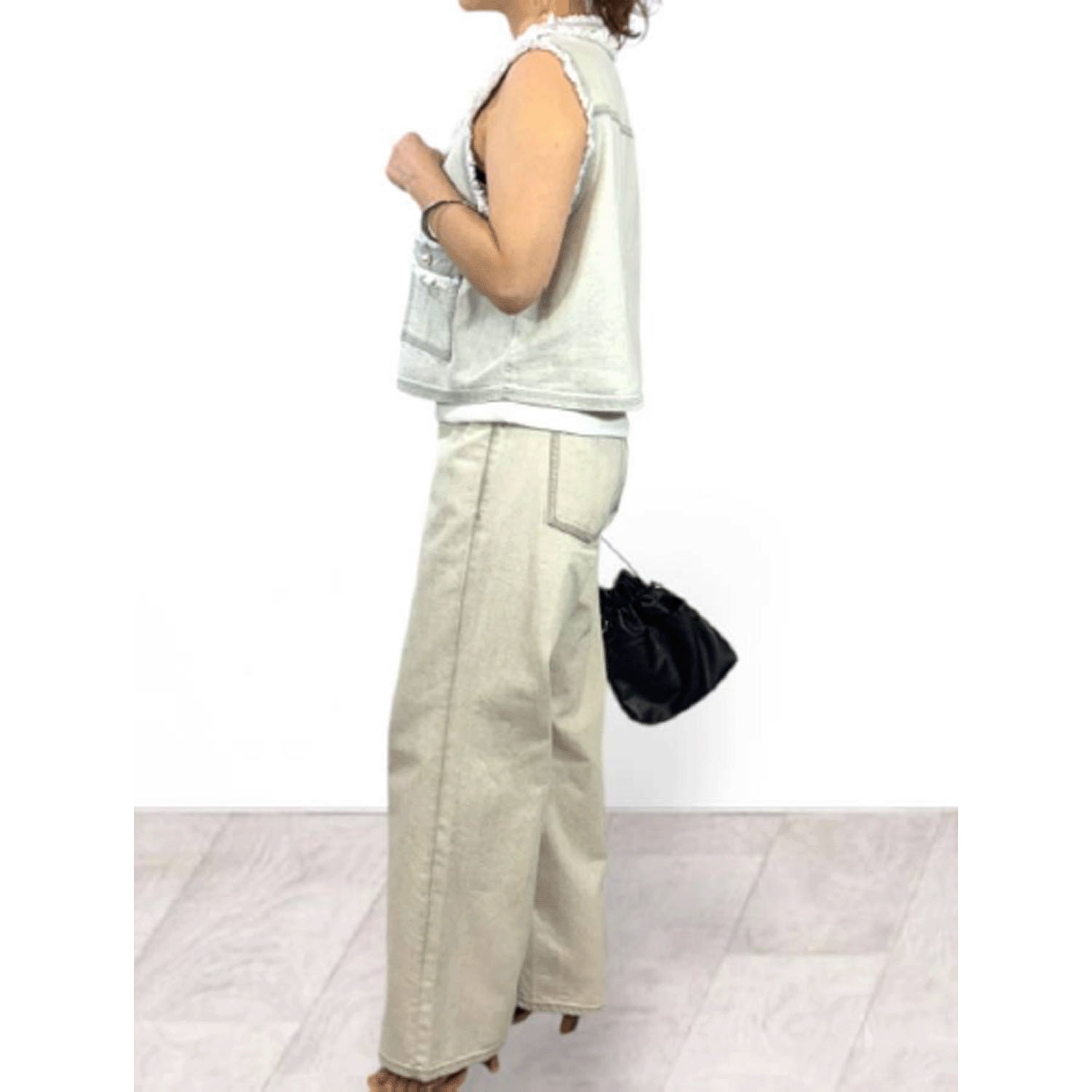 QTUME DENIMダーツカービーパンツ - 画像11