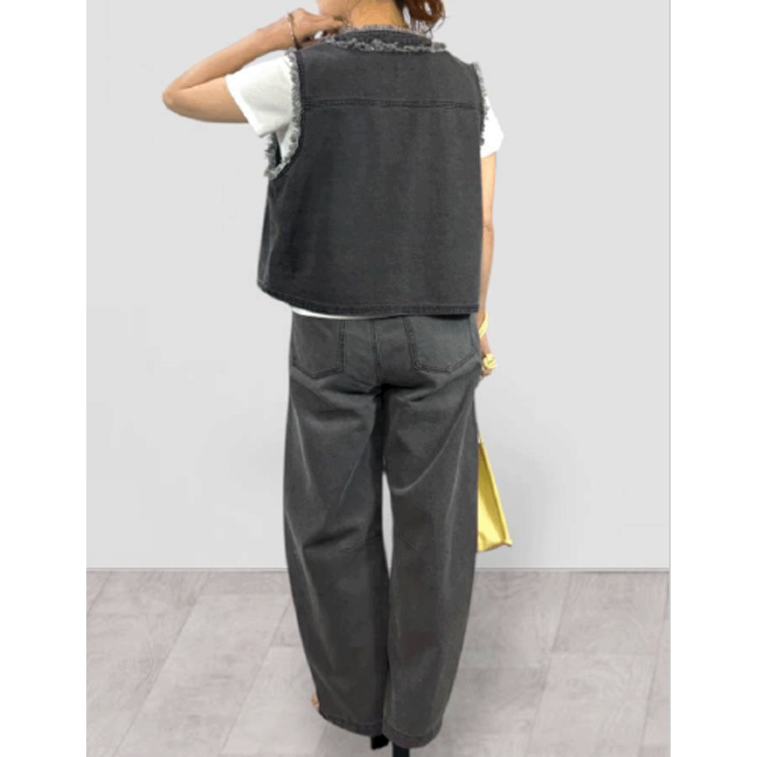 QTUME DENIMダーツカービーパンツ - 画像7