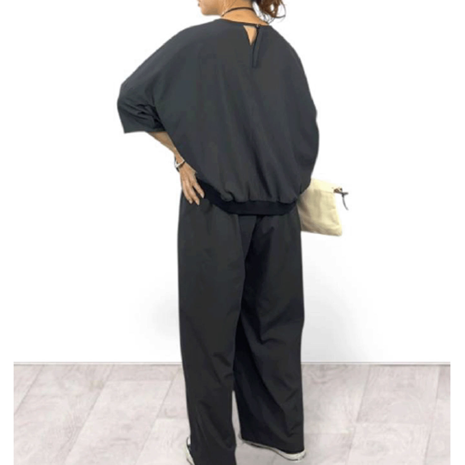 QTUME AIRUNOエアルノ dry crape フォルムTシャツ - 画像6