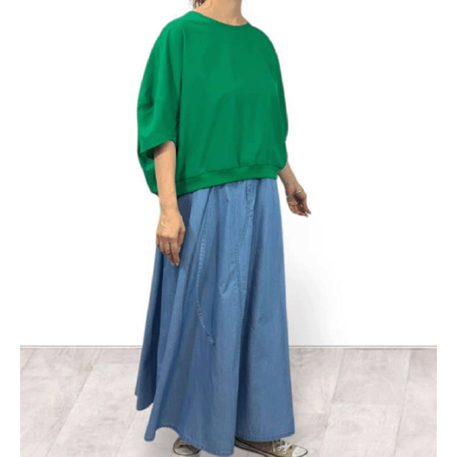 QTUME AIRUNOエアルノ dry crape フォルムTシャツ - 画像9