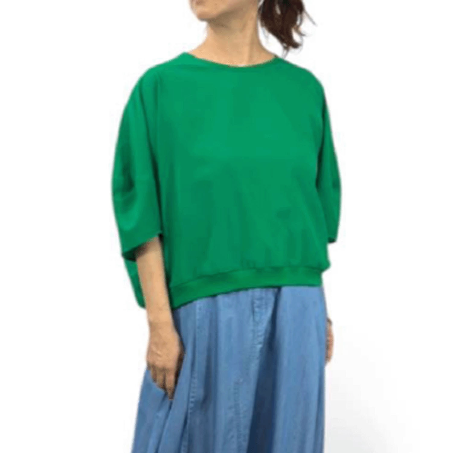 QTUME AIRUNOエアルノ dry crape フォルムTシャツ - 画像1