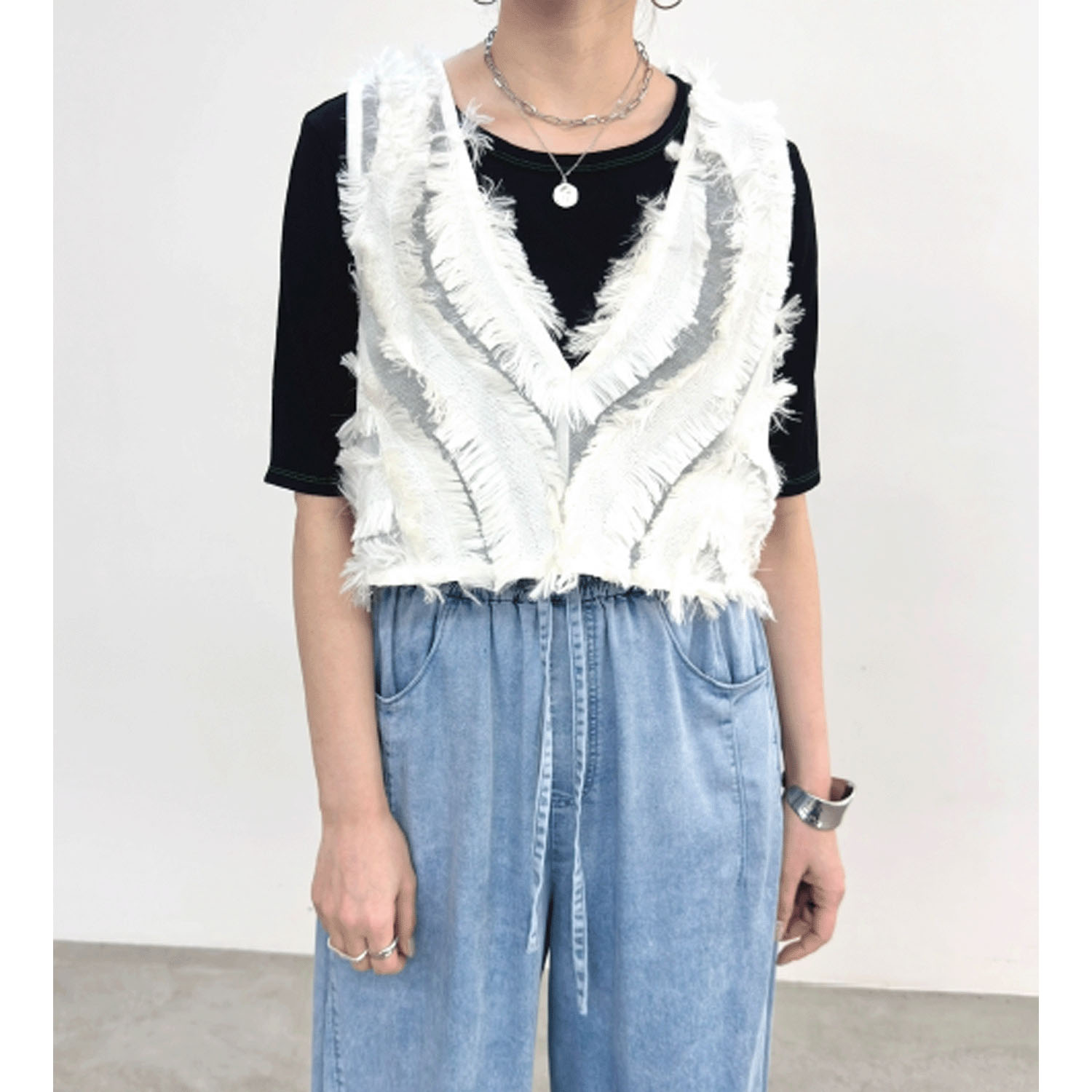 NUS 5分袖シアーTシャツ - 画像11